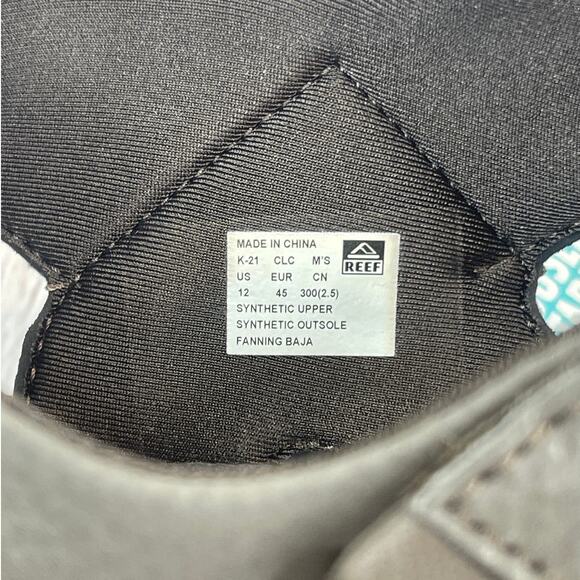 Reef Fanning Baja Brown Gum With Bottle Opener Sandals Mens Size 12 - Picture 11 of 11